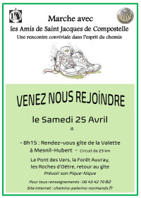 Marche avec les Amis de Saint Jaques de Compostelle