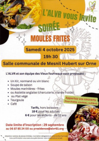 Soiree Moules Frites - ALVR