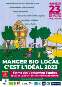 Manger bio local c'est l'idéal 2023 - ferme des vachement tendres