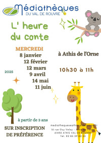 L'heure du conte - médiathèque d'Athis de l'Orne