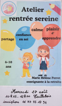 Atelier rentrée sereine 