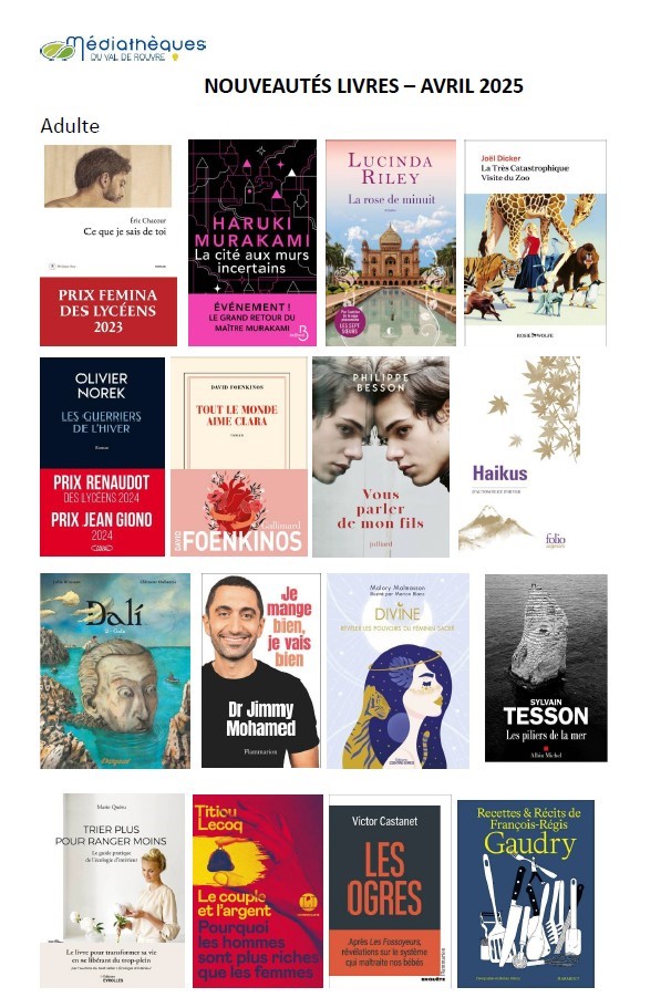 livres avril 2025