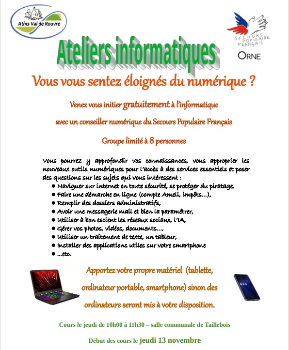Ateliers informatiques 2025