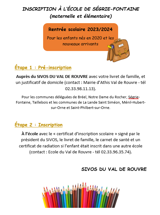 inscription S F