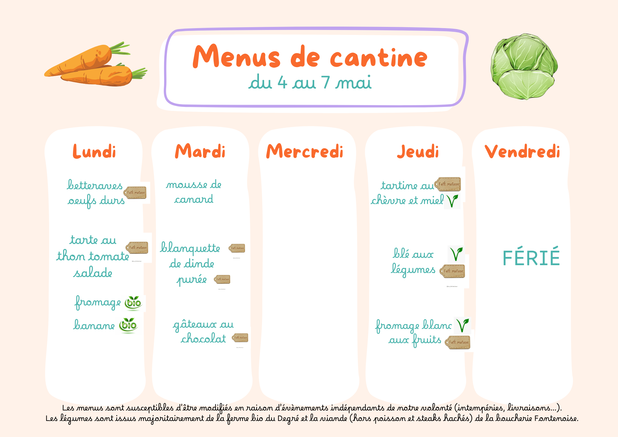 menu 04 au 07.05.2026