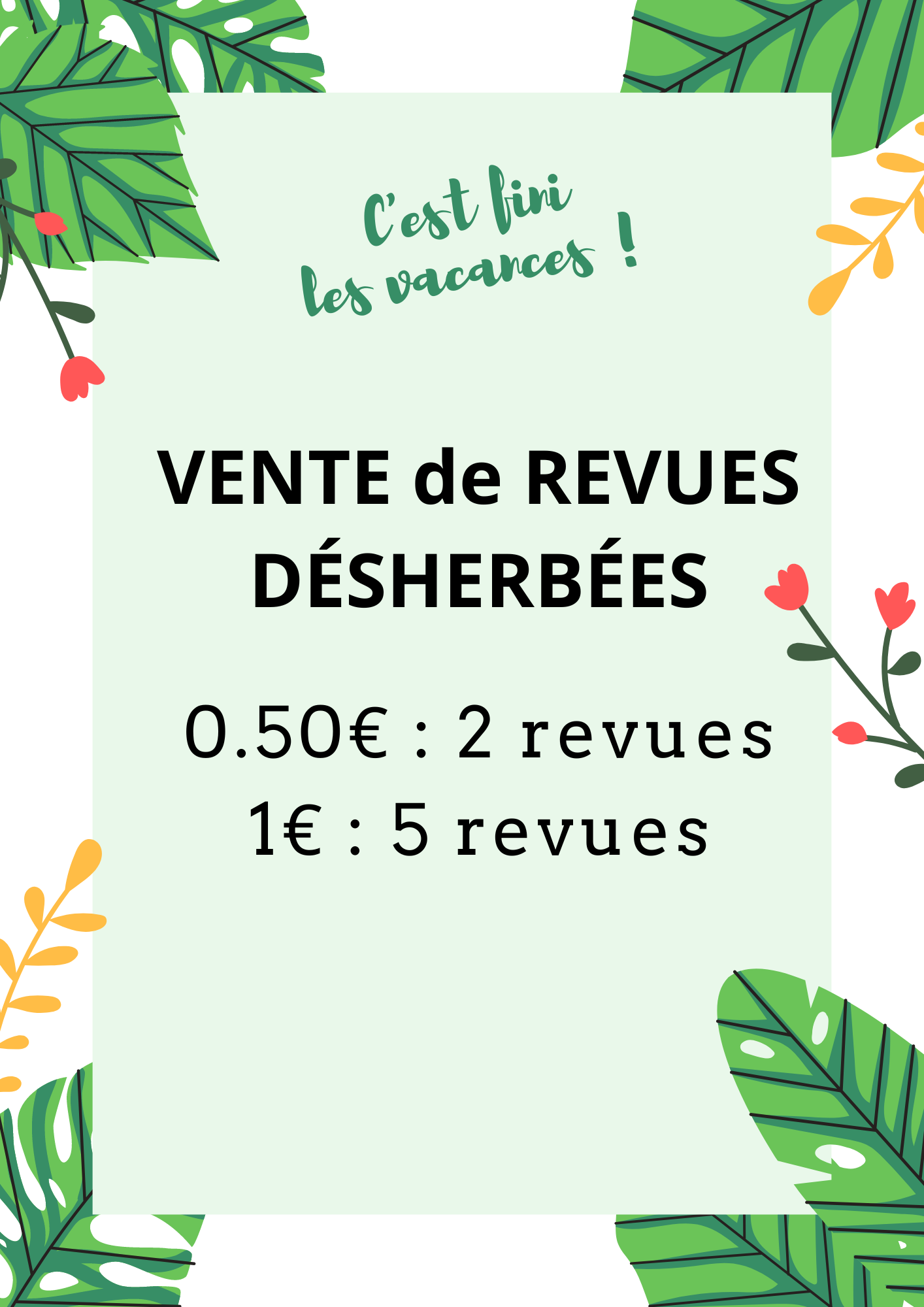 vente revues